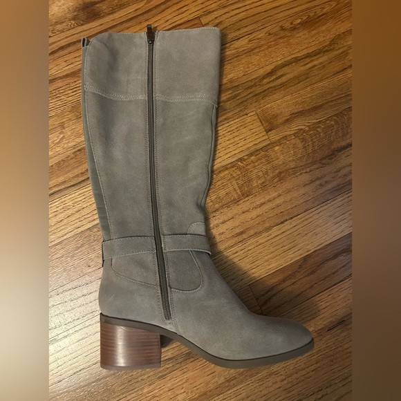 Marc Fisher Riley Taupe Multi Suede Riding Boot NWOT - Picture 9 of 15